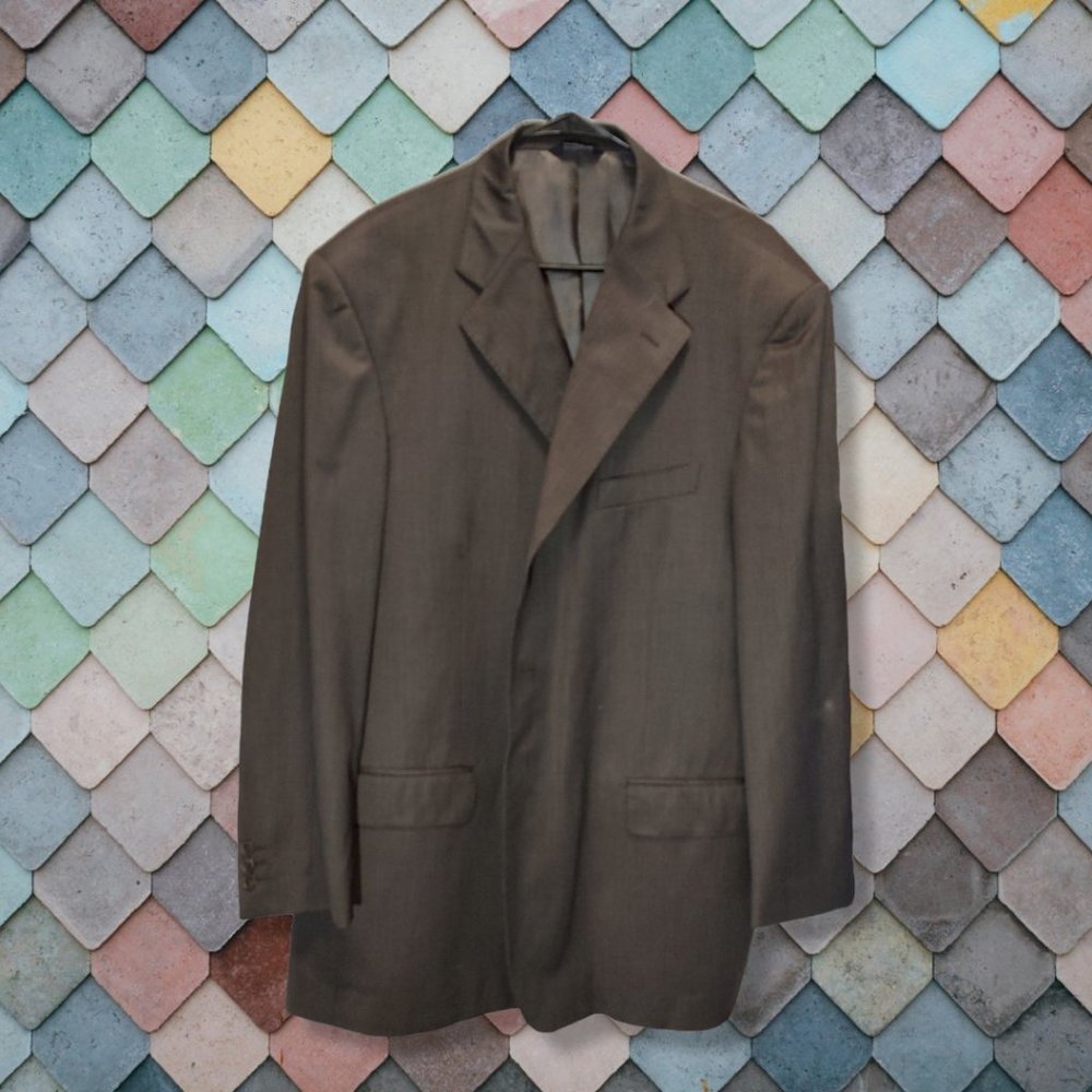 Pavone dark brown men's suit - Suitcoat sz 48, Pants size 43 waist EUC